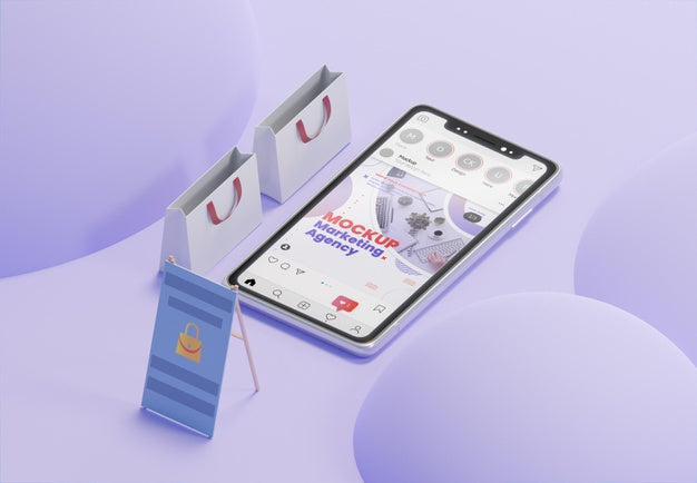 Free Creative Business Assortment With Smartphone Mock-Up Psd