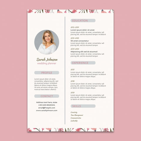 Free Creative Cv Mockup Psd