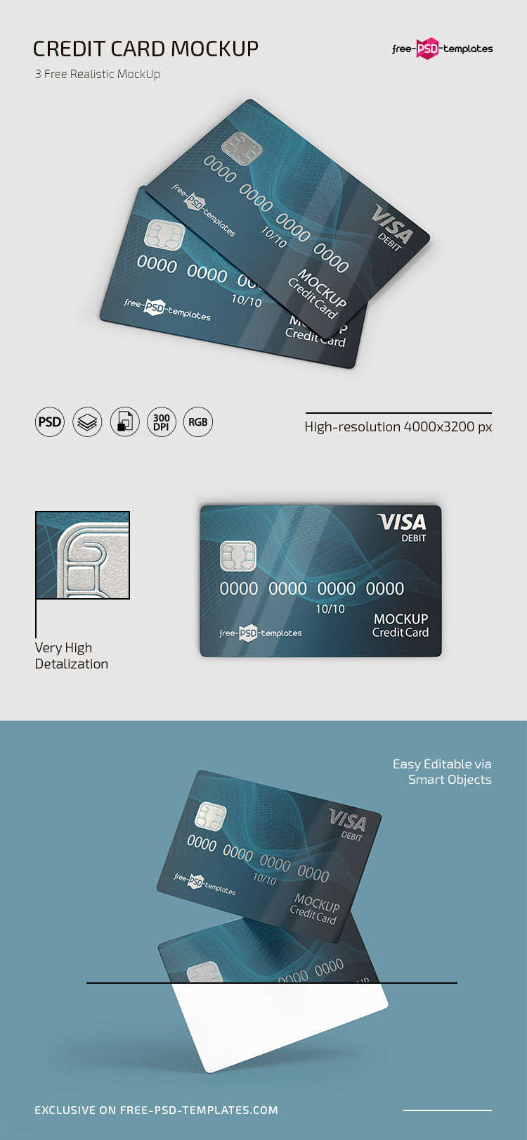 Free Credit Card Mockup