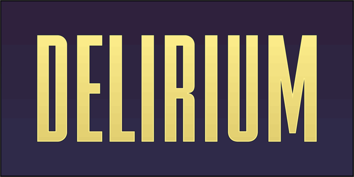 Free FTY DELIRIUM NCV Font