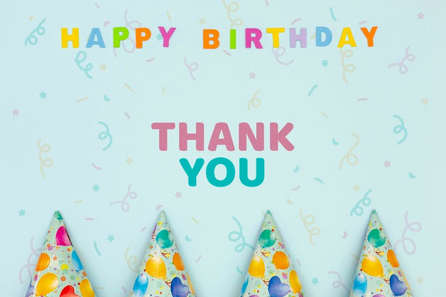 Free Decorations For Birthday Party With Mock-Up Psd