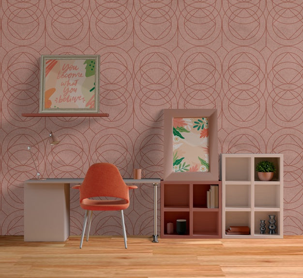 Free Decorative Frames Mock-Up In Beautiful Room Psd