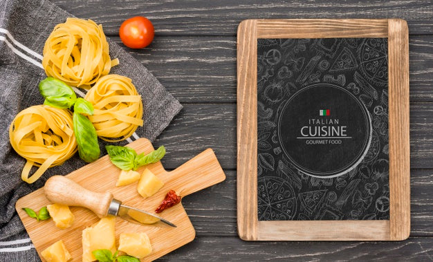 Free Delicious Pasta Italian Cuisine Concept Psd