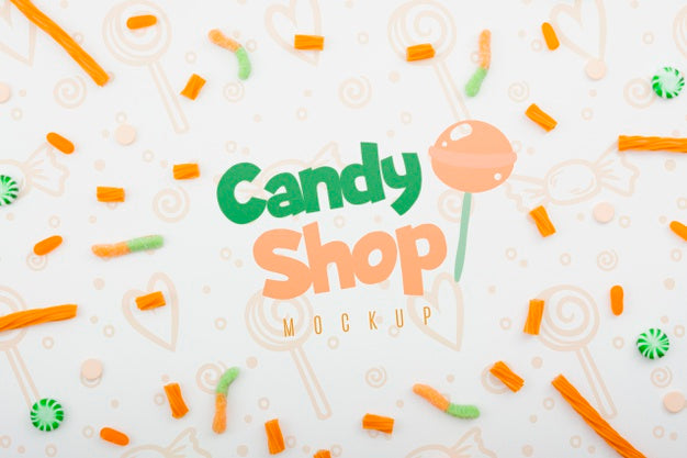 Free Delicious Sweets Concept Mock-Up Psd