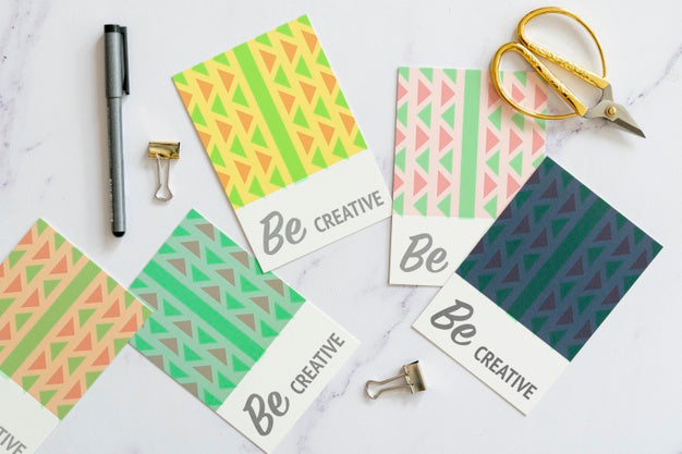 Free Desk With Useful Tools For Work Mock-Up Psd