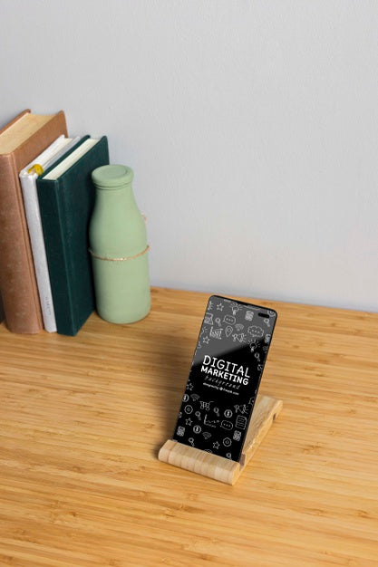 Free Digital Marketing Phone Mock-Up Psd