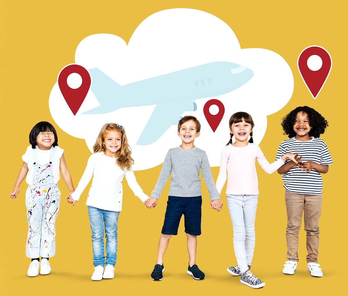 Free Diverse Kids With Dreams To Explore The World