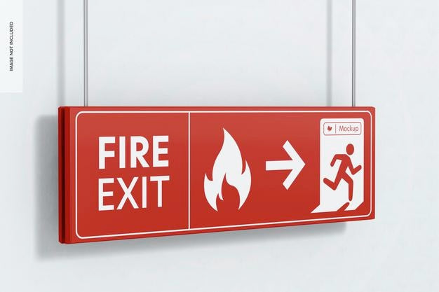 Free Double Sided Hanging Sign Mockup, Left View Psd