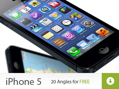 Free Most Popular iPhone 5 Mockup