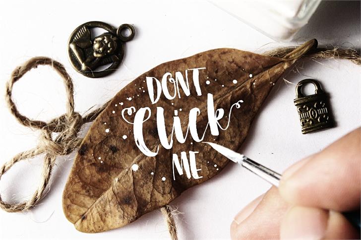 Free Dont Click Me Font
