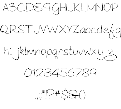 Free As Cute As... Font