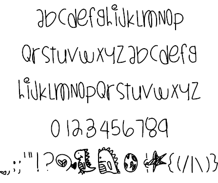 Free DinosaursAreAlive Font