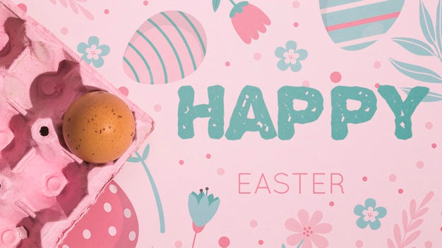 Free Easter Mockup With Copyspace For Text Or Logo Psd