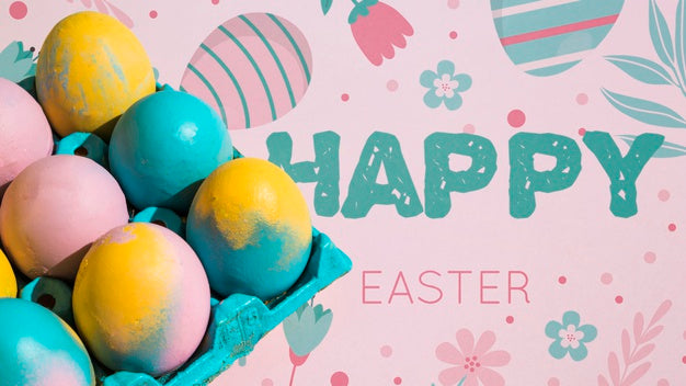 Free Easter Mockup With Copyspace For Text Or Logo Psd
