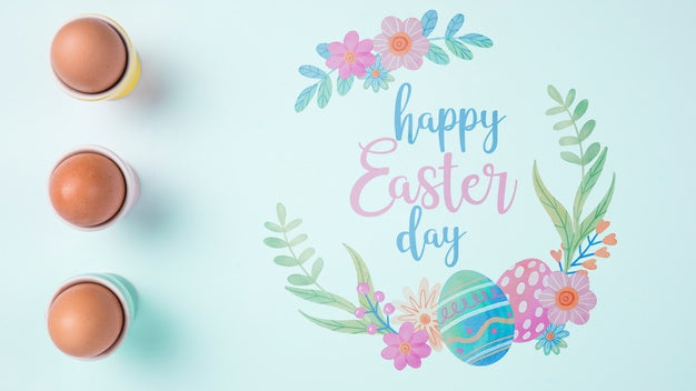 Free Easter Mockup With Copyspace Psd
