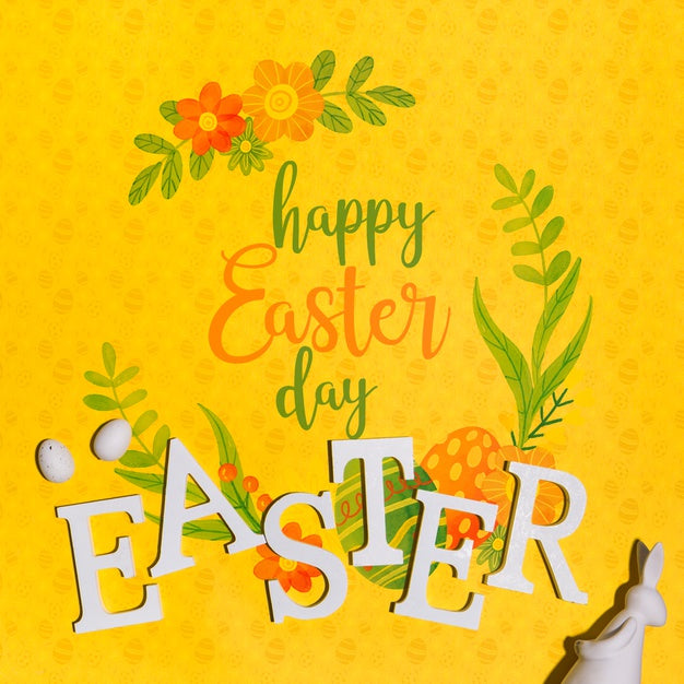 Free Easter Mockup With Copyspace Psd