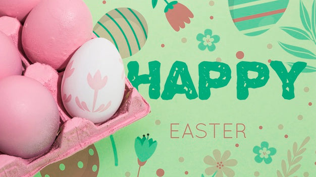 Free Easter Mockup With Copyspace Psd