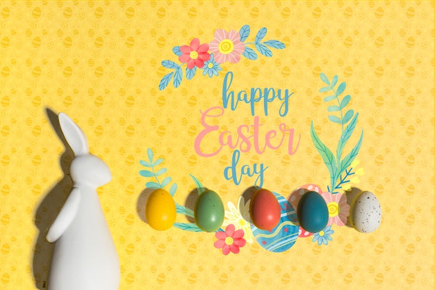 Free Easter Mockup With Copyspace Psd