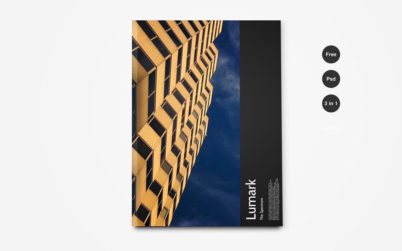 Free Editorial Magazine Mockup