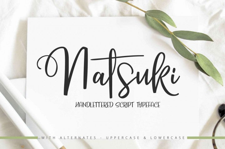 Free Natsuki - Hand Lettered Script