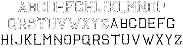 Free Richardson Fancy Block Font