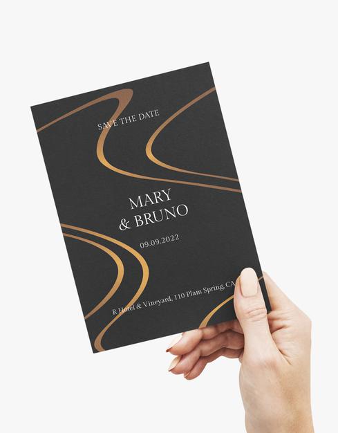 Free Elegant Invitation Card Mockup Design Psd