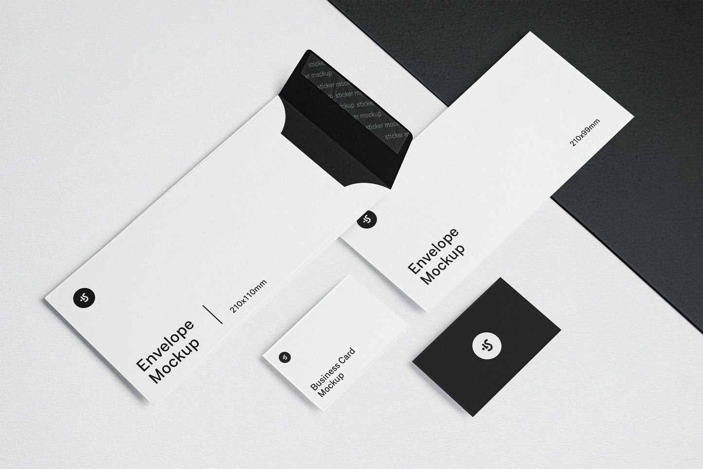 Free Envelope And Business Card Mockups