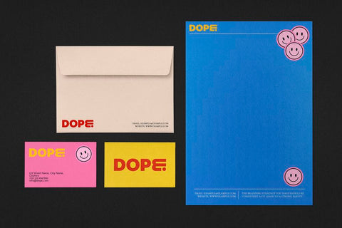 Free Envelope, Business Card Mockup, Funky Design Psd
