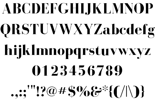 Free BodoniFLF Font