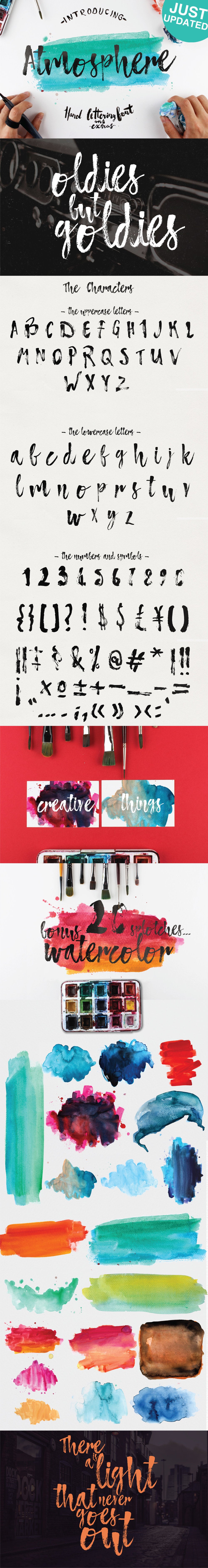 Free ATMOSPHERE - BRUSH FONT