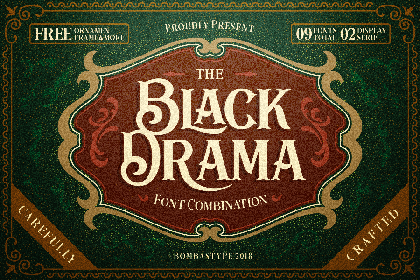 Free Black Drama Demo Font