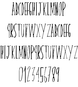 Free skinnyserif Font