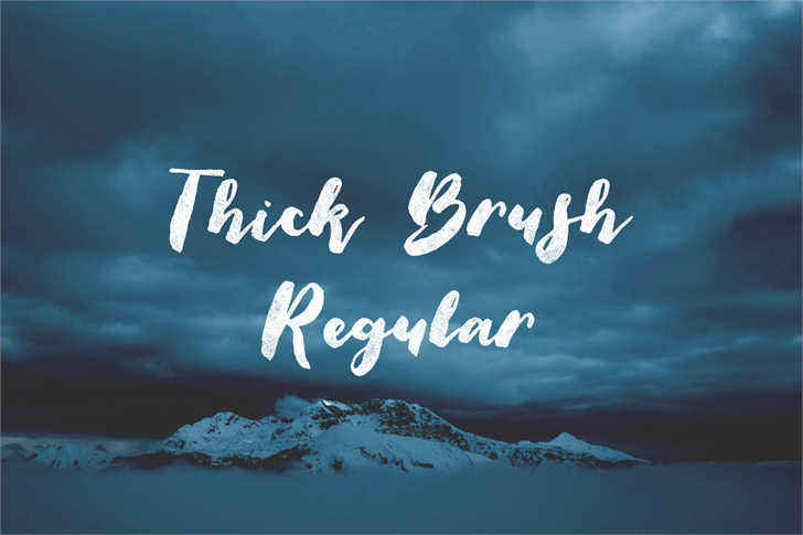 Free Thick Brush Font