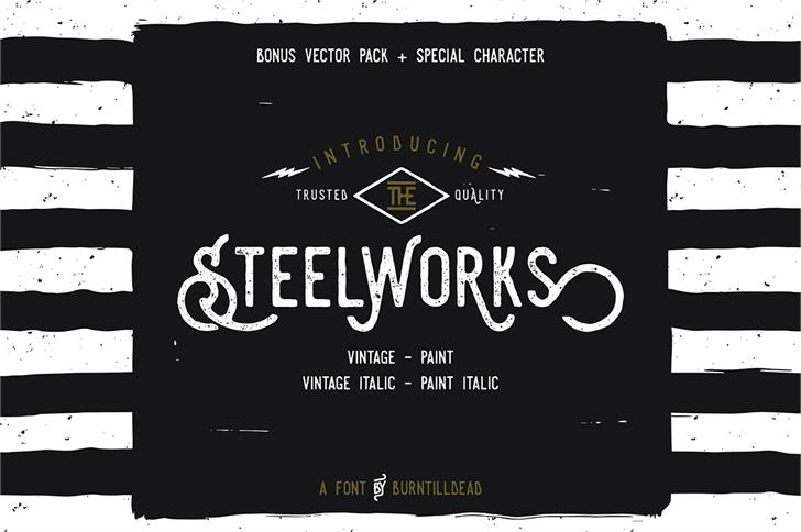 Free Steelworks Vintage Font