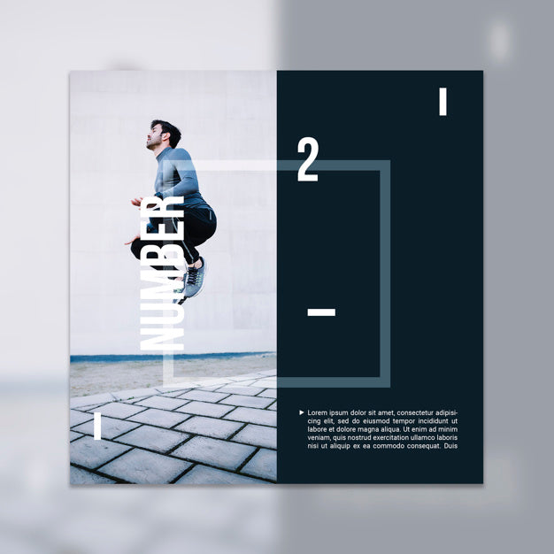 Free Fitness Mockup With Image Psd