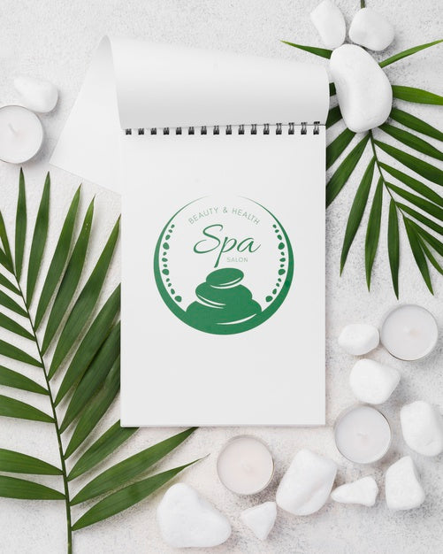 Free Flat Lay Of Spa Concept Mock-Up Psd