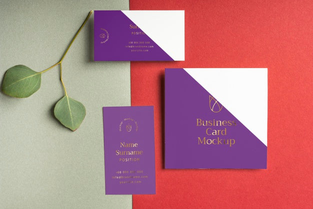 Free Flat Lay Stationery And Plant Psd