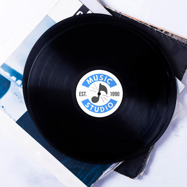Free Flay Lay Music Vinyl Psd