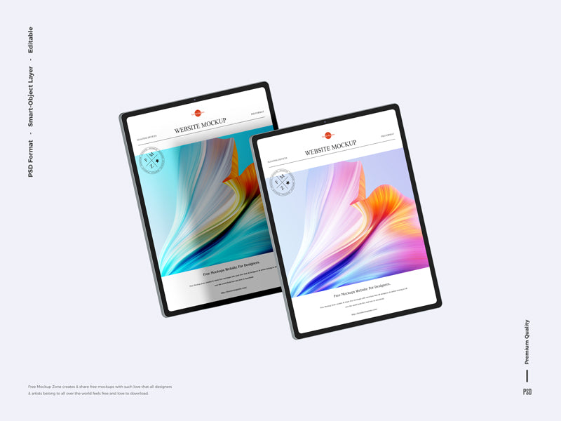 Free Floating Devices Website Mockup