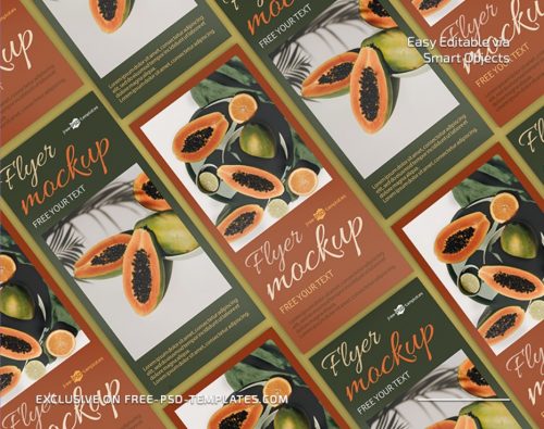 Free Flyer Mock-Up In Psd