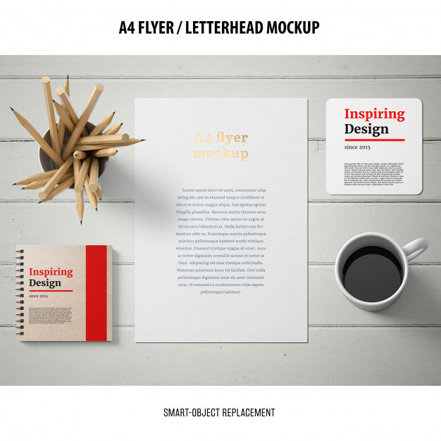 Free Flyer Or Letterhead Mockup Psd