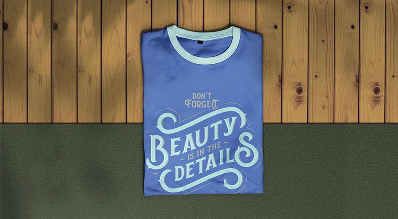 Free Folded T-Shirt Mockup Psd