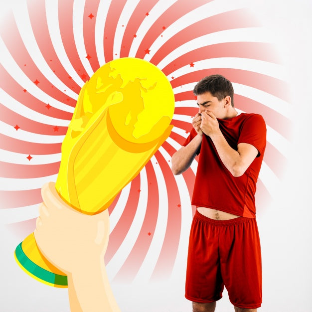 Free Football Player And Trophy Psd