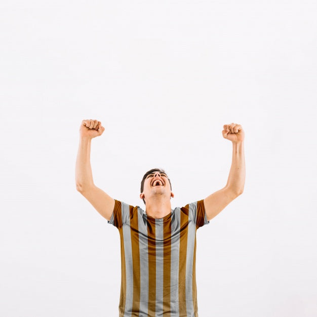 Free Football Player Celebrating Psd