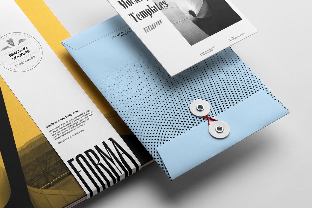 Free Forma Brochure Branding Mockup