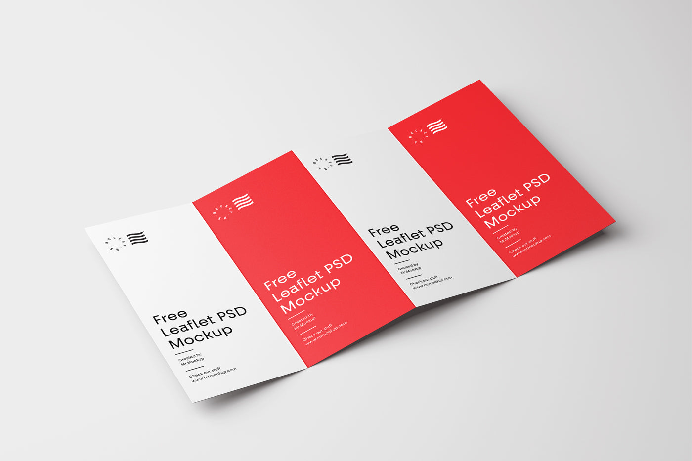 Free Four Fold Brochure Mockup