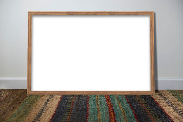 Free Frame Leaning Against A Wall Psd