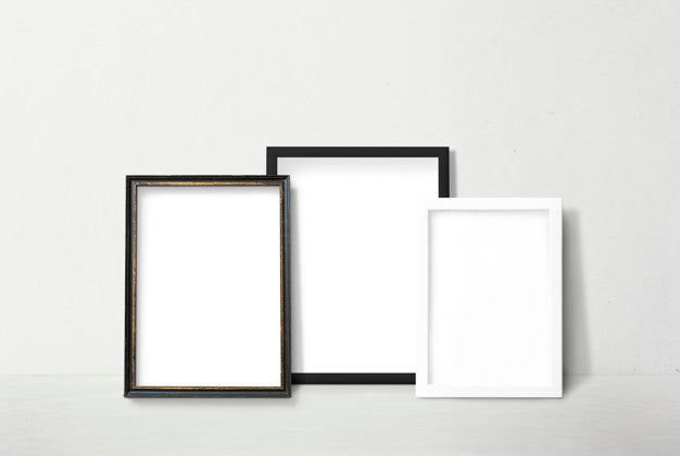 Free Frames Leaning Against A Wall Psd