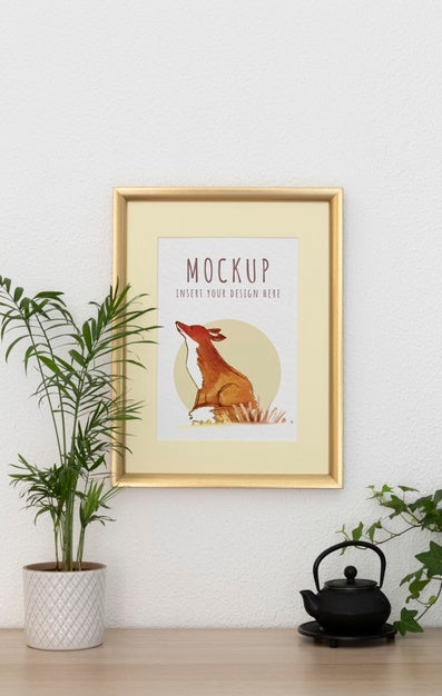 Free Frames With Ornamental Elements Mockup Psd