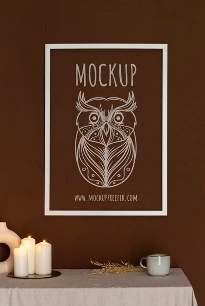 Free Frames With Ornamental Elements Mockup Psd